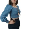 Blusa Despojada Jeans